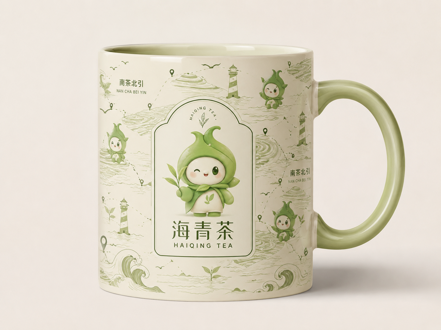 海青茶主题马克杯设计展示